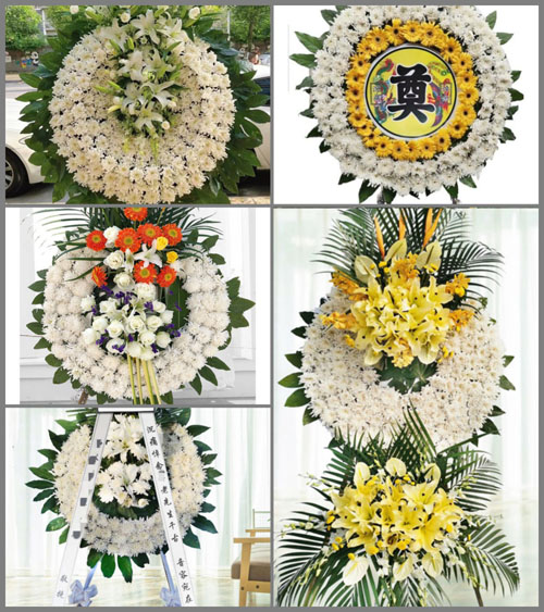 山东临沂莒南县岭泉镇花圈速递