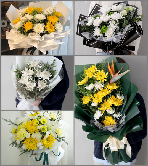 山东临沂莒南县岭泉镇白事花束代送